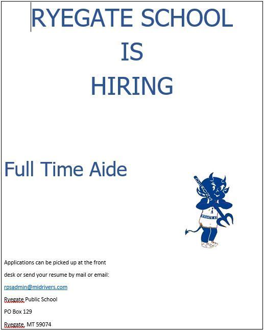 Full time aide position